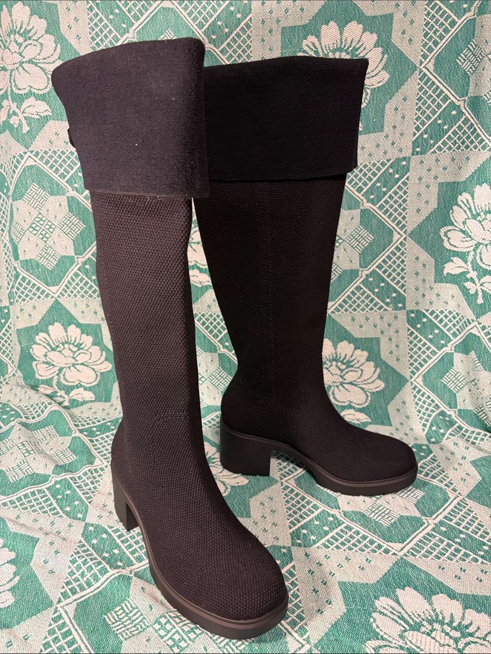 VIVAIA Gia - Fold-over Square-Toe Knee High Boots